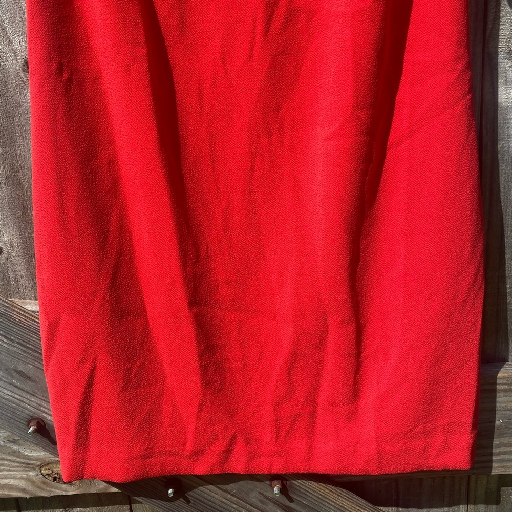 Trina Turk Red Midi Shift Dress - Picture 2 of 8
